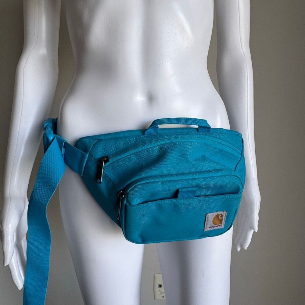 Carhartt Fanny Pack Waist Bag Adjustable Sling Turquoise Blue